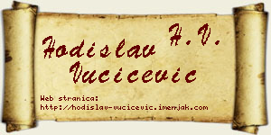 Hodislav Vučićević vizit kartica